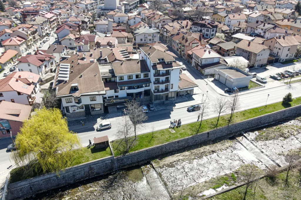 Bansko and Pirin from above